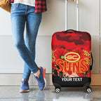 Custom Suns Football ANZAC Luggage Cover Gallipoli Camouflage With Poppies