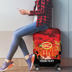 Custom Suns Football ANZAC Luggage Cover Gallipoli Camouflage With Poppies
