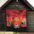 Custom Suns Football ANZAC Quilt Gallipoli Camouflage With Poppies