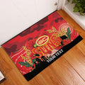 Custom Suns Football ANZAC Rubber Doormat Gallipoli Camouflage With Poppies