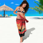 Custom Suns Football ANZAC Sarong Gallipoli Camouflage With Poppies