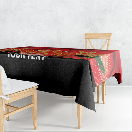 Custom Suns Football ANZAC Tablecloth Gallipoli Camouflage With Poppies