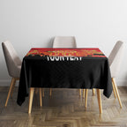 Custom Suns Football ANZAC Tablecloth Gallipoli Camouflage With Poppies