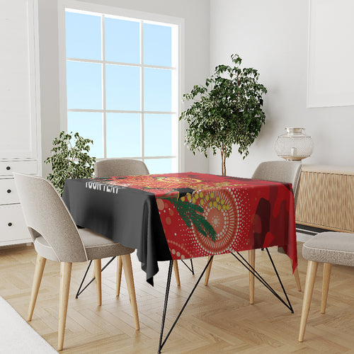 Custom Suns Football ANZAC Tablecloth Gallipoli Camouflage With Poppies