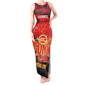 Custom Suns Football ANZAC Tank Maxi Dress Gallipoli Camouflage With Poppies