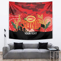 Custom Suns Football ANZAC Tapestry Gallipoli Camouflage With Poppies