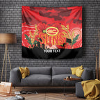 Custom Suns Football ANZAC Tapestry Gallipoli Camouflage With Poppies