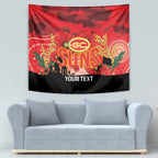 Custom Suns Football ANZAC Tapestry Gallipoli Camouflage With Poppies