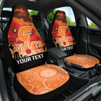 Custom Giants Football ANZAC Car Seat Cover Gallipoli Camouflage With Poppies