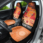 Custom Giants Football ANZAC Car Seat Cover Gallipoli Camouflage With Poppies