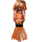 Custom Giants Football ANZAC Family Matching Mermaid Dress and Hawaiian Shirt Gallipoli Camouflage With Poppies