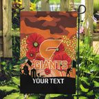 Custom Giants Football ANZAC Garden Flag Gallipoli Camouflage With Poppies