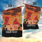 Custom Giants Football ANZAC Garden Flag Gallipoli Camouflage With Poppies