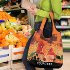 Custom Giants Football ANZAC Grocery Bag Gallipoli Camouflage With Poppies