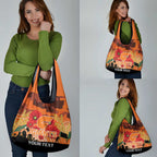 Custom Giants Football ANZAC Grocery Bag Gallipoli Camouflage With Poppies