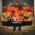 Custom Giants Football ANZAC Hooded Blanket Gallipoli Camouflage With Poppies