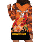 Custom Giants Football ANZAC Hoodie Dress Gallipoli Camouflage With Poppies