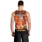 Custom Giants Football ANZAC Men Tank Top Gallipoli Camouflage With Poppies