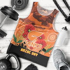 Custom Giants Football ANZAC Men Tank Top Gallipoli Camouflage With Poppies