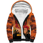 Custom Giants Football ANZAC Sherpa Hoodie Gallipoli Camouflage With Poppies