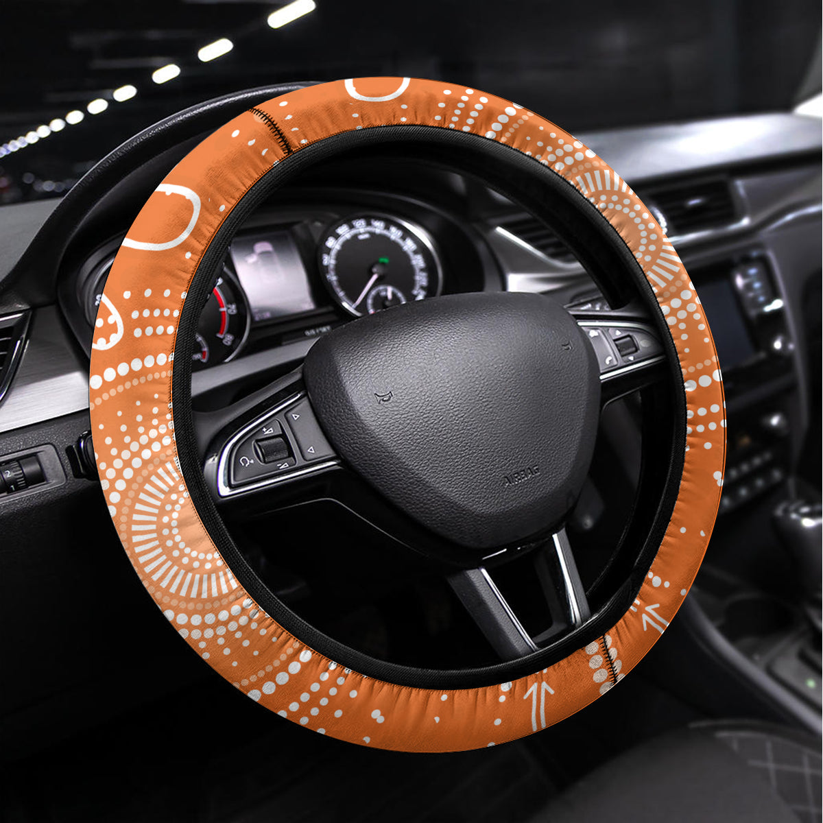 Giants Football ANZAC Steering Wheel Cover Gallipoli Camouflage With Poppies