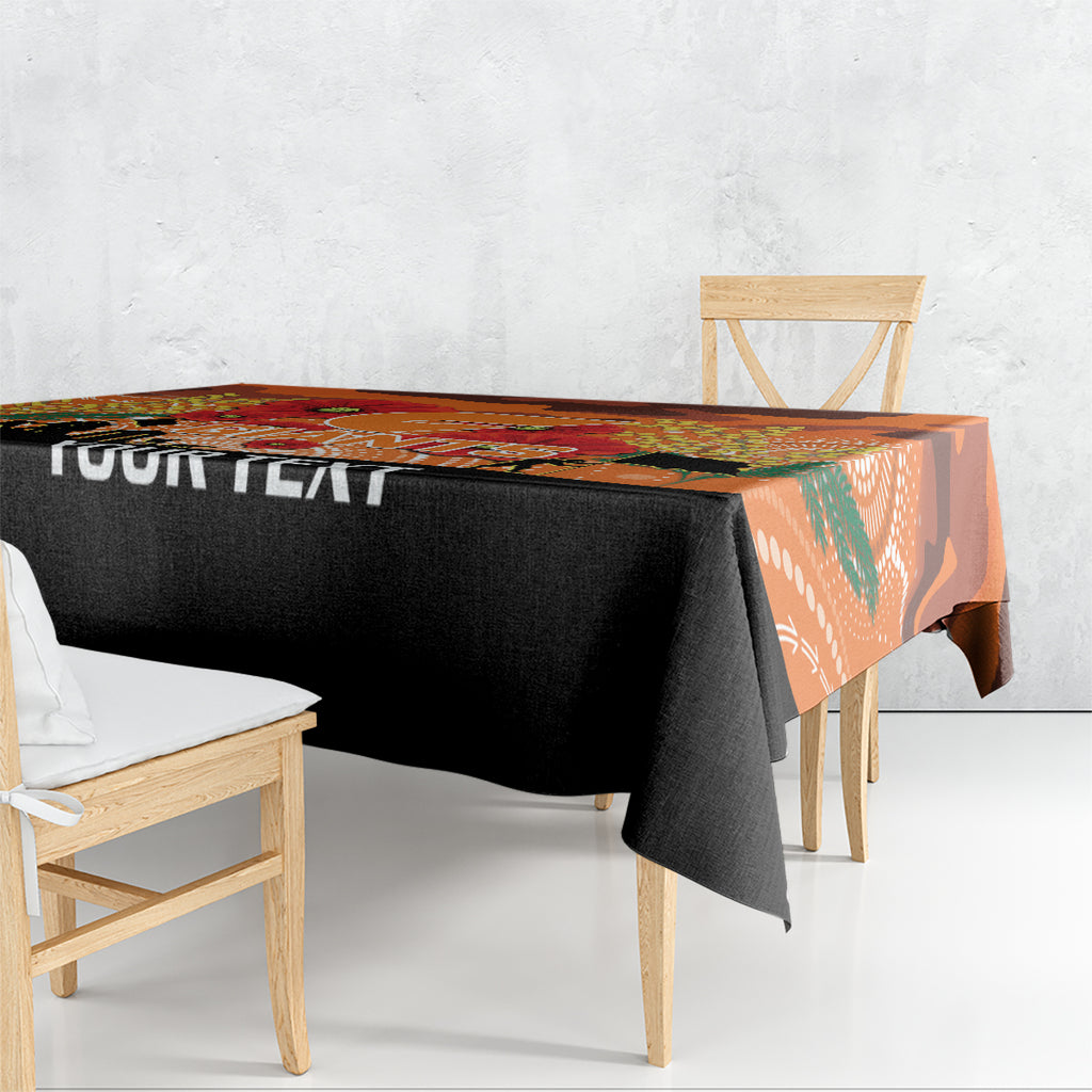 Custom Giants Football ANZAC Tablecloth Gallipoli Camouflage With Poppies
