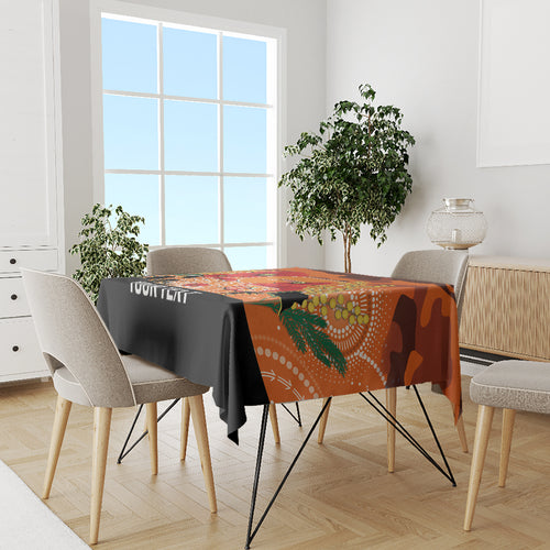 Custom Giants Football ANZAC Tablecloth Gallipoli Camouflage With Poppies