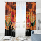 Custom Giants Football ANZAC Window Curtain Gallipoli Camouflage With Poppies
