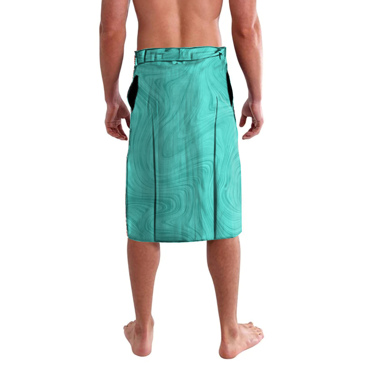 Custom Australia Matildas Lavalava Polynesian Mix Turquoise Marble