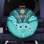 Custom Australia Matildas Spare Tire Cover Polynesian Mix Turquoise Marble