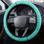 Australia Matildas Steering Wheel Cover Polynesian Mix Turquoise Marble