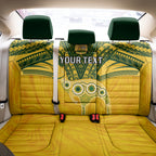 Custom Australia Matildas Back Car Seat Cover Polynesian Mix Gold Marble