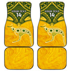 Custom Australia Matildas Car Mats Polynesian Mix Gold Marble