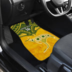 Custom Australia Matildas Car Mats Polynesian Mix Gold Marble