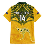 Custom Australia Matildas Family Matching Mermaid Dress and Hawaiian Shirt Polynesian Mix Gold Marble