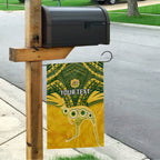 Custom Australia Matildas Garden Flag Polynesian Mix Gold Marble