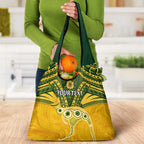 Custom Australia Matildas Grocery Bag Polynesian Mix Gold Marble