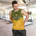 Custom Australia Matildas Men Tank Top Polynesian Mix Gold Marble