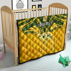 Custom Australia Matildas Quilt Polynesian Mix Gold Marble