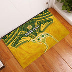Custom Australia Matildas Rubber Doormat Polynesian Mix Gold Marble