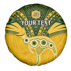 Custom Australia Matildas Spare Tire Cover Polynesian Mix Gold Marble