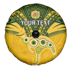 Custom Australia Matildas Spare Tire Cover Polynesian Mix Gold Marble