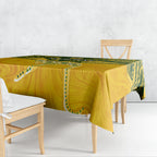 Custom Australia Matildas Tablecloth Polynesian Mix Gold Marble