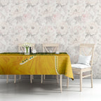 Custom Australia Matildas Tablecloth Polynesian Mix Gold Marble