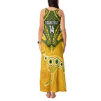 Custom Australia Matildas Tank Maxi Dress Polynesian Mix Gold Marble