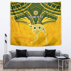 Custom Australia Matildas Tapestry Polynesian Mix Gold Marble