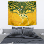 Custom Australia Matildas Tapestry Polynesian Mix Gold Marble
