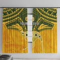 Custom Australia Matildas Window Curtain Polynesian Mix Gold Marble