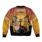 Australia And New Zealand ANZAC Bomber Jacket Aussie Kangaroo With Aotearoa Kiwi Lest We Forget