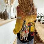 Australia And New Zealand ANZAC Women Casual Shirt Aussie Kangaroo With Aotearoa Kiwi Lest We Forget